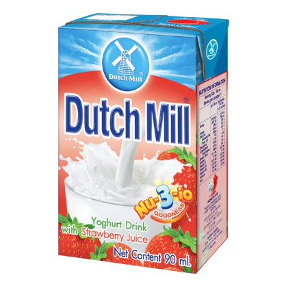 Picture of Dutch Mill Yoghurt Drink Strawberry 4/90Ml