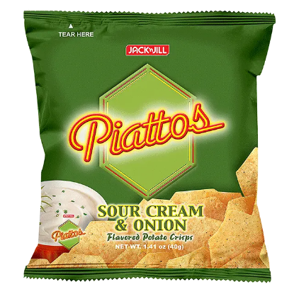 Picture of Piattos Sour Cream and Onion 40g