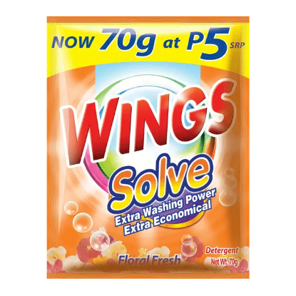Picture of Wings Solve Detergent Powder Floral Fresh 70g