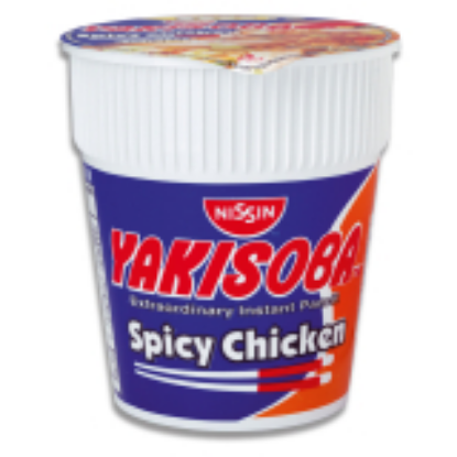 Picture of Nissin Yakisoba Cup Noodles Chicken Spicy 77G