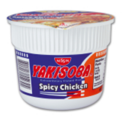 Picture of Nissin Yakisoba Mini Cup Noodles Chicken Spicy 52G