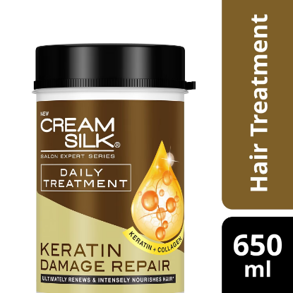 Picture of Cream Silk Keratin Treatment Damage