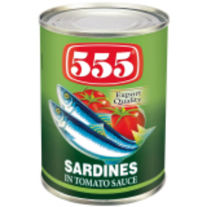 Picture of 555 SARDINES IN TOMATO SAUCE EOE 425G