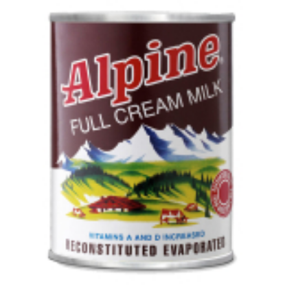 Picture of ALPINE FULL CREAM EVAPORATED MILK 360ML