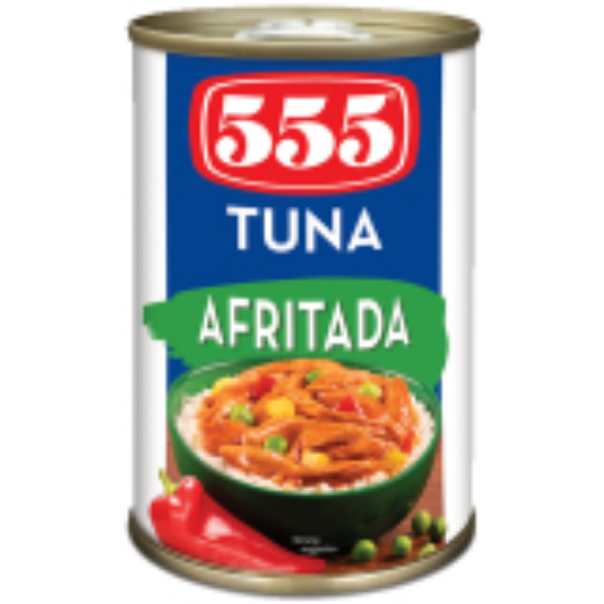 Picture of 555 TUNA FLAKES AFRITADA EOE 155G