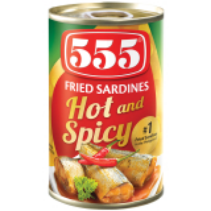 Picture of 555 SARDINES FRIED HOT & SPICY 155G