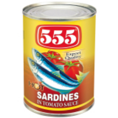 Picture of 555 SARDINES IN TOMATO SAUCE WITH CHILI EOE 425G