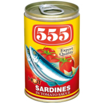 Picture of 555 SARDINES IN TOMATO SAUCE WITH CHILI EOE 155G