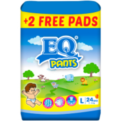 Picture of EQ DIAPER PANTS L 24'S (+2-P)