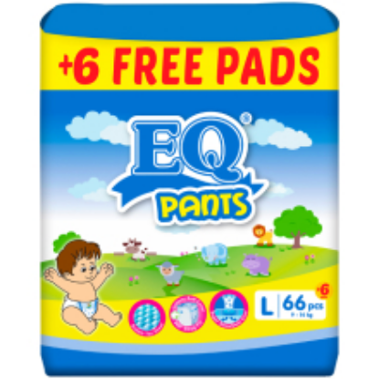 Picture of EQ DIAPER PANTS L 66'S (+6-P)