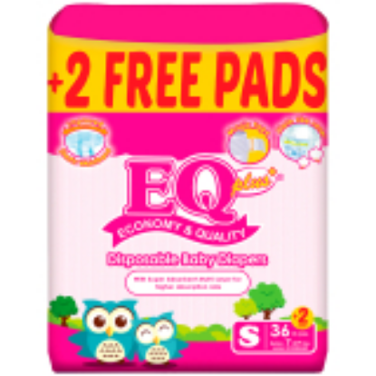 Show details for EQ DIAPER PLUS S 36+2'S-P Picture of EQ DIAPER PLUS S 36+2'S-P