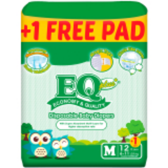 Picture of EQ DIAPER PLUS M 12+1'S-P