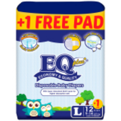Show details for EQ DIAPER PLUS L 12+1'S-P Picture of EQ DIAPER PLUS L 12+1'S-P