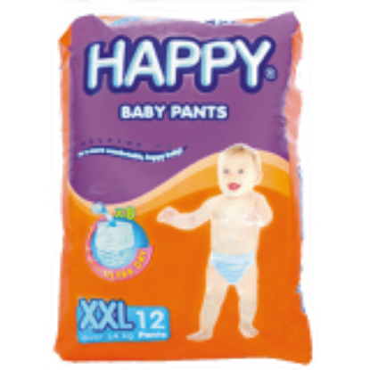 Show details for HAPPY DIAPER PANTS XXL 12'S Picture of HAPPY DIAPER PANTS XXL 12'S