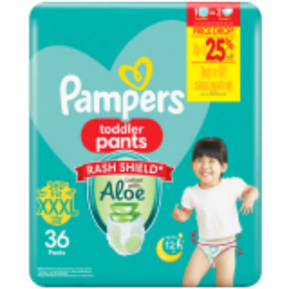 Show details for PAMPERS DIAPER BABY DRY PANTS XXXL 36'S Picture of PAMPERS DIAPER BABY DRY PANTS XXXL 36'S