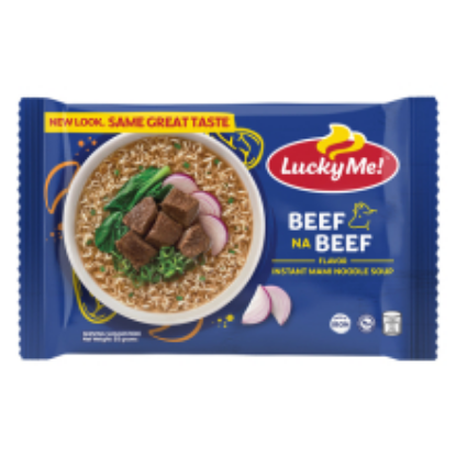 Show details for LUCKY ME! INSTANT NOODLES BEEF 55G Picture of LUCKY ME! INSTANT NOODLES BEEF 55G